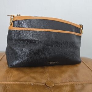 Divina Firenze Lilla Black Pebbled Leather Clutch